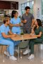 Lycra Scrubs Medical Uniform, Nurse Doctor Hospital Uniform, Men and Women, Healthcare Staff Uniforms, Navy Blue, Purple, Beige, Gray, Burgundy, Coffee, Orange, Blue, Mint, Sage Green, Green, Khaki - 3