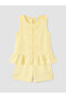 Lcw Kids Yellow Bow Detailed Girls' Set - 3