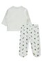 Bee Print Printed Bodysuit Sets - Ecru - 3