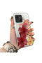 Tecno Spark 40C Compatible Silicone Edge Hard Back Case Couple Phone Case with Floral Pattern