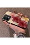 Vivo Y28 Compatible Silicone Edge Hard Back Case Couple Phone Case with Floral Pattern - 2