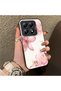 Mi 14t Pro 5g Compatible Silicone Edge Hard Back Case Couple Phone Case with Floral Pattern - 3