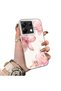 Redmi Note 13 Pro 5g Compatible Silicone Edge Hard Back Case Couple Phone Case with Floral Pattern