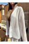 Transparent Striped Shirt White - 2
