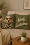 Set of 2 Decorative Throw Pillow Covers – Dalmatian Dog and German Text Design