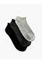 Cotton Basic 3-Piece Booties Socks Set