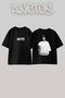 Eminem_79 Design Printed Oversize Black T-Shirt