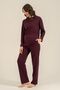Women's Purple Long Sleeve Pajama Set Pc9304-S-V1 - 8