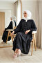 Women's Layered Front Buttoned Loose Fit Islamic Dress - 3