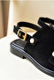 Premium Suede Look Gold Buckle Casual Summer Back-Strap Sandals - 5