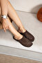 Falcon Women's Genuine Leather Suede Daily Perforated Slippers - 2
