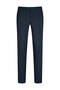 Navy Blue Slim Fit Fabric Trousers with Side Pockets