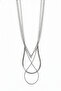 Steel Multi Chain Necklace Set - Layered Stylish Design - Rust-Proof and Non-Tarnishing - 6