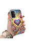 Samsung Galaxy A26 Compatible Silicone Edge Hard Back Case Couple Phone Case Heart Pattern