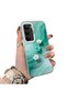 Realme 14X Compatible Silicone Edge Hard Back Case Couple Phone Case with Floral Pattern