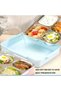 Food Grade 304 Stainless Steel Bento Lunch Box with 5 Compartments and Leak-Proof Lid - Pink - 6