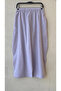 Lilac Elastic Waist Wide Leg Pants - 2