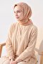 وشاح ناعم بلون برتقالي غامق بنمط عرقي