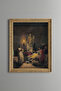 Reading from Virgil's Aeneid - Vintage Patterned Painting - Fine Model