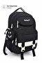 4-Piece Tsylon Fabric Waterproof Primary School Bag Set with Lunch Bag, Pen Holder and Accessory Bag - 4