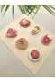 Hairless Baby Hair Clips 6-Piece Mixed Sets Hanmade Knitted Organic Baby Hair Accessories - 3