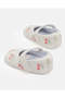 Baby White Embroidered Pram Shoes - 4