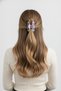 Women's Lilac Color Stylish and Modern Design Daily Use Hair Clip - 2