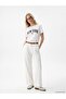 Xside white linen blend pleated pants for women