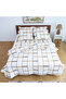 Double Plaid Patterned Multi-Purpose Bedspread & Pike with 2 Pillowcases / 200*220 - 2