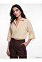 Lcw Vision Yellow Striped Oversize Women's Shirt