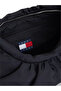 Women's Tommy Jeans Branded Cotton Bucket Cut Black Shoulder Bag - 4