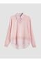 Lcw Vision Pink Shirt Collar Women's Knitwear Sweater - 5