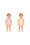 2-Pack Baby Girl Athlete Bodysuit with Snap Fasteners 100% Cotton Lace Strap Baby Bodysuit Pink Yellow - 4