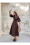 Premium Special Edition Muslin Fabric Balloon Sleeve Midi Dress - 5