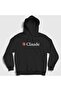 Unisex Black Logo Star Claude Hooded Sweatshirt 613344Tt