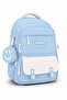 4-Piece Satin Fabric Waterproof Primary School Bag Set with Lunch Bag, Pen Holder and Accessory Bag - 8