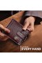 Wallet for Men Leather Original, Bi-Fold, 5 Card Slots, Coin Pocket, Croc Brown - 8