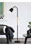 Archiology Arc Floor Lamp With Lamp Shade LED Bulb Black - 2
