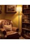 FUOE Minimalist 59-inch Floor Lamp with Foot Switch and LED Bulb for Living Room/Bedroom