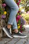 Black High-Sole Women's Casual Shoes 26Y373 g - 2