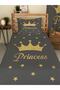 MİLROMA Crown Patterned Baby and Kids Printed Single Pique Set 160x230 Gray