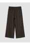 Vizyon New Season Women's Capri with Elastic Waist and Textured Fabric - 6