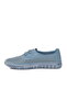 Blue Genuine Leather Women's Casual Shoes - 4