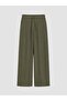Lcw Modest Green Elastic Waist Modal Blend Women's Trousers