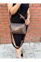 Women's Premium Shawl Detailed Soft Leather Crossbody and Shoulder Bag with Adjustable Strap Size: 28 X 18 cm - 7