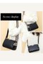 Women Genuine Leather Shoulder Bag Multi-Pocket Satchel Crossbody, Ladies Cross Bags (Black) - 2
