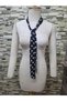 Esme Polka Dot Chiffon Neck Tie 5×150 Black - 6