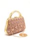 Women's Luxury Crystal Evening Clutch Bag – Rhinestone Party Handbag with Metal Handle & Chain Strap - 2