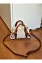 Mini Size Women's Hand and Shoulder Bag with Scarf Detail