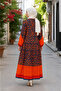 Trend Maxi Boy Ethnic Pattern Woven Hijab Dress - 2